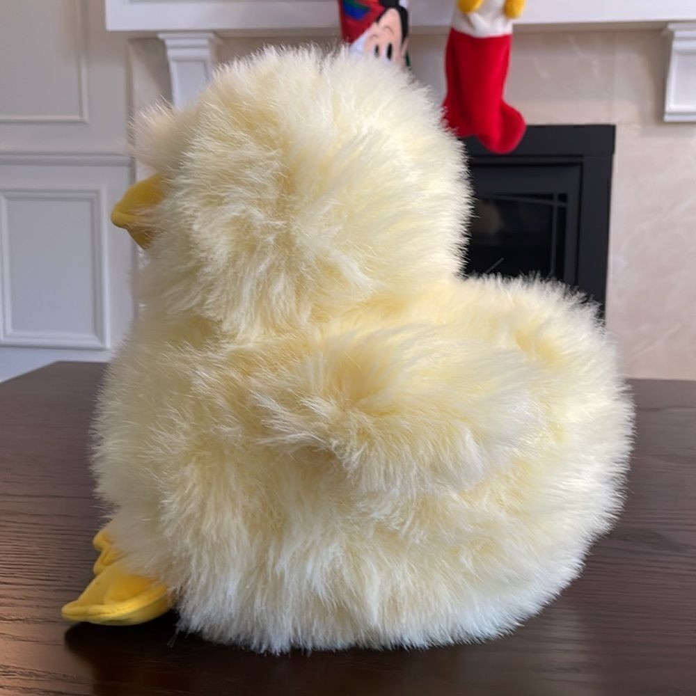 Large Fluffy Yellow Chick 11” long 13” tall Baby Chicken Excellent Used Conditi… - Picture 5 of 7